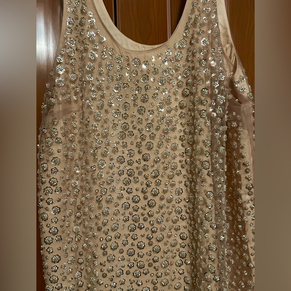 HM beaded sequin mini slip dress size large NWT - Picture 6 of 11